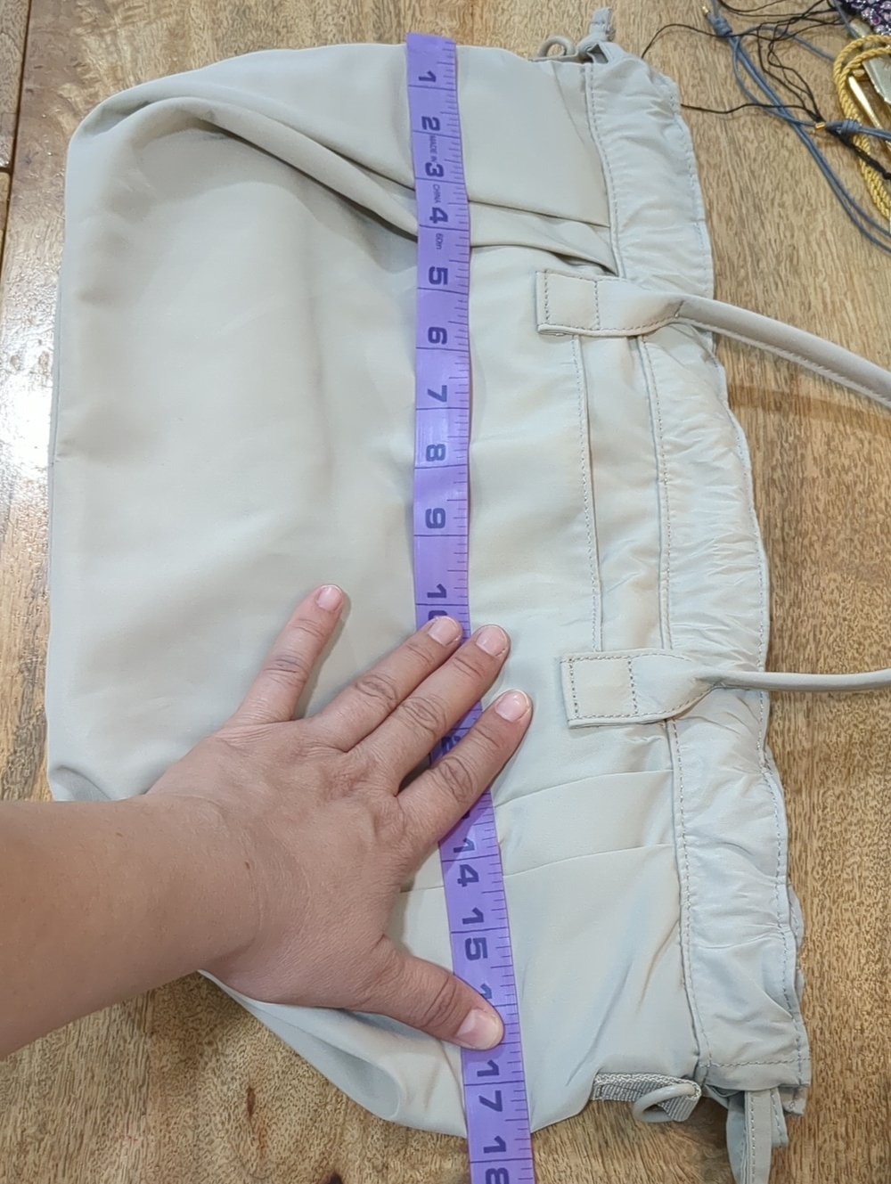 UNIQLO Drawstring Bag In Beige - Picture 16 of 16